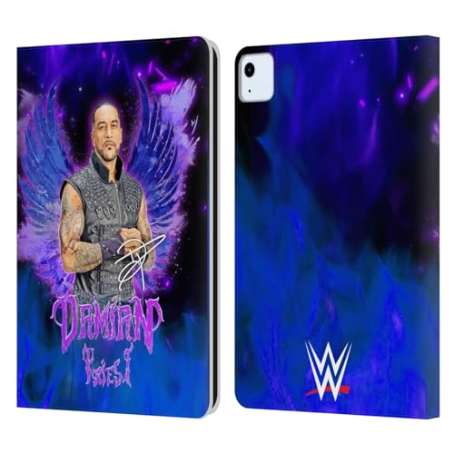Head Case Designs Officially Licensed WWE Portrait Damian Priest Leather Book Wallet Case Cover Compatible with Apple iPad Air 2020/2022