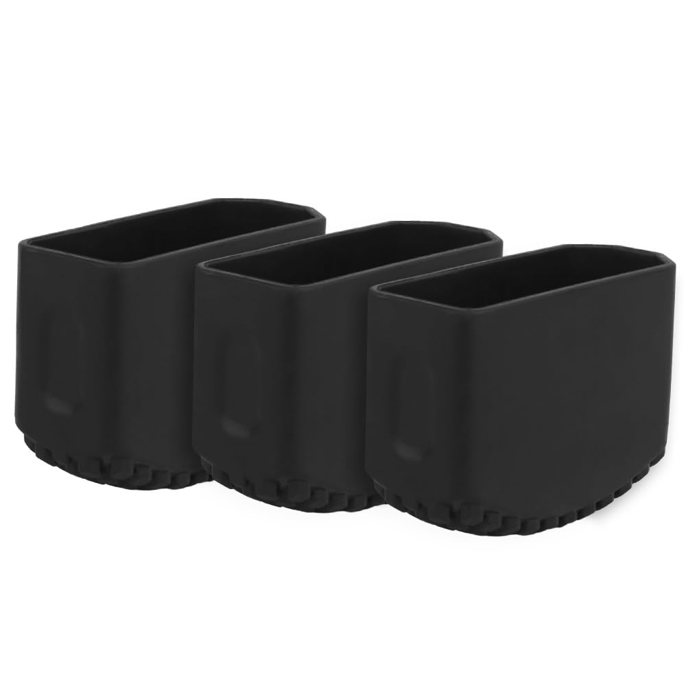 OAREA 3pcs Mag Protection Cover, Multi-Function Magazine Bottom Case for Rifle AR M4 5.56, Standard Magazine(BK)
