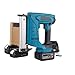 Cordless F30 Nail Gun Electric Furniture Carpentry Tacker Stapler Woodworking Power Tool Staple For 18V Battery for DIY Projects, Upholster and Woodworking(1PC 2.0A Battery)