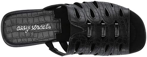 Easy Street womens Slide Sandal Black crocodile 5.5 medium US | Image 4