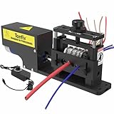 Tanfix Automatic Electric Scrap Wire Stripper Machine, Cable Stripping Machine 6 Channels & 5 Carbide Blade, Stripping Wire Tool from 300MCM to 15 AWG, Efficient Recycling of Copper Wire (Automatic)
