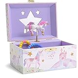 ⭐ Accendi l'immaginazione - Tutti i nostri regali e giocattoli sono creati con cura pensando ai bambini. I nostri design ad acquerello unici e senza tempo ispireranno la creatività e riempiranno i bambini di gioia. Jewelkeeper Carillon sono fantastici regali magici per bambine e possono sicuramente completare qualsiasi arredamento a tema unicorno e si adattano magnificamente tra la crescente collezione di giocattoli unicorno per bambine!