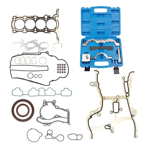 Image of Engine Cylinder Head Gasket Set and Turbo Engine Timing Tool Kit Compatible with 2011-2015 Chevy Cruze 1.4L HS54898 HS26540PT-1
