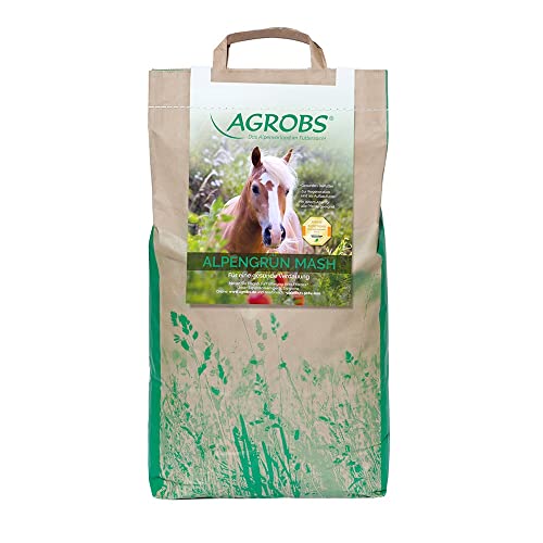 Agrobs Alpengrün Mash 5 kg Nachfüllpack - Getreidefrei - Für Pferde - Tierbedarf