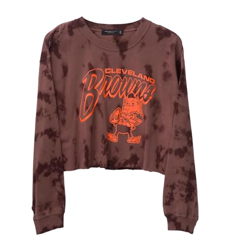 Junk Food Clothing Cleveland Browns Loose Knit Crop - Large