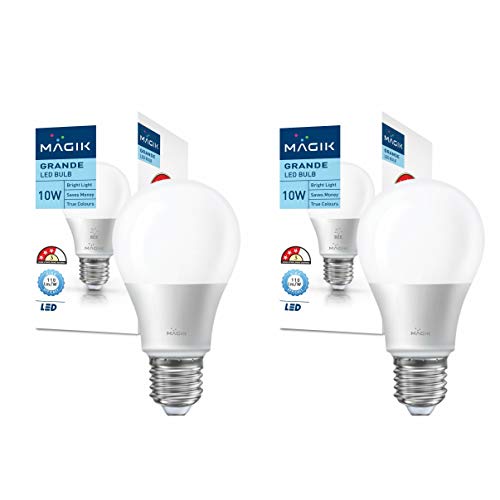Image of MAGIK - Century LED Ltd LED Bulb Grande 10 Watts E27 (Pack of 2) - Cool Day White Light