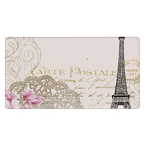 Tapis de souris de jeu lavable Tour de Paris avec base antidérapante haute précision