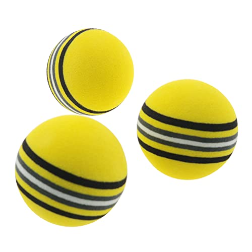 Dgzzi Sponge Golf Ball 16Pcs 42Mm Yellow Eva Foam Rainbow Practice Golf Balls, Training Soft Balls #TOP1
