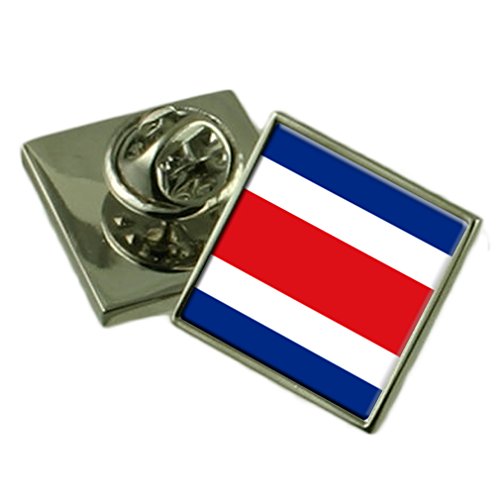 Insignia de solapa de Costa Rica con cuadro personalizado grabado para coleccionistas