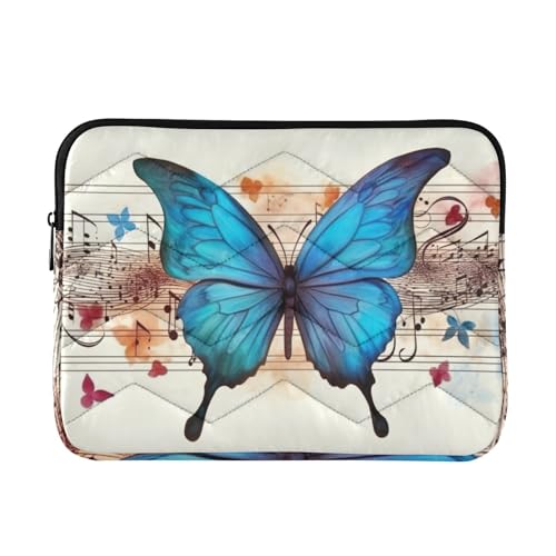 Funda para portátil de 13 a 14 pulgadas con diseño de notas musicales miniatura 1