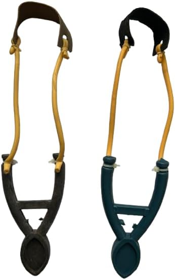 Set of 2 Tube Rubber Slingshot, Gulel. Catapult for Sports & Gulel for Outdoor Games Strong Sling Shot Rubber for Perfect Aim. Made in India Product. Color May Vary