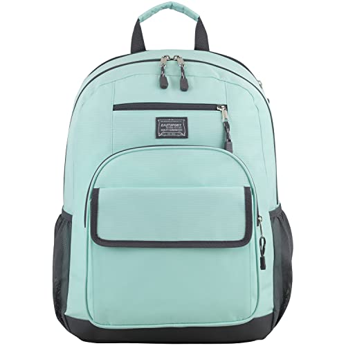 Eastsport Travel Laptop Backpack, Business Water Resistant Slim Sturdy Laptops Backpack College Work Computer Bag Unisex Fits 15" Notebook, Light Blue Mint2