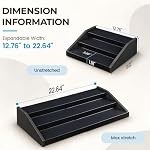 Expandable Can Organizer 3-Tier Storage Rack for Cabinet Pantry, Black - Image 2