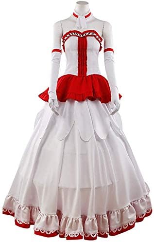 Amazon ソードアート オンライン Sao 結城明日奈 ゆうきあすな アスナ ウェディングドレス 風 コスプレ衣装 コスプレ服 アニメ コスチューム Cosplay イベント パーティー 変装 仮装 男 L コスプレ 仮装 通販