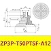 1Pcs Robot Vacuum Suction Cup Anti-wrinkle Suction Cup Strong Suction Nozzle Industrial Pneumatic Accessories ZP3P(ZP3P-T50PTSF-A12)