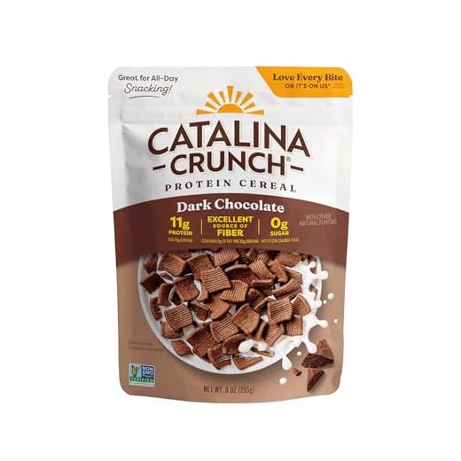 Catalina Crunch Protein Cereal, Dark Chocolate, 9 oz Bag (Pack of 1)