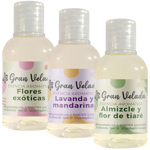 Gran Velada - Pack Ahorro Esencias Primavera 3 x 50 ml | Fragancia Verde y Ligera | Uso en Aromaterapia y Cosmética | Notas de Campo