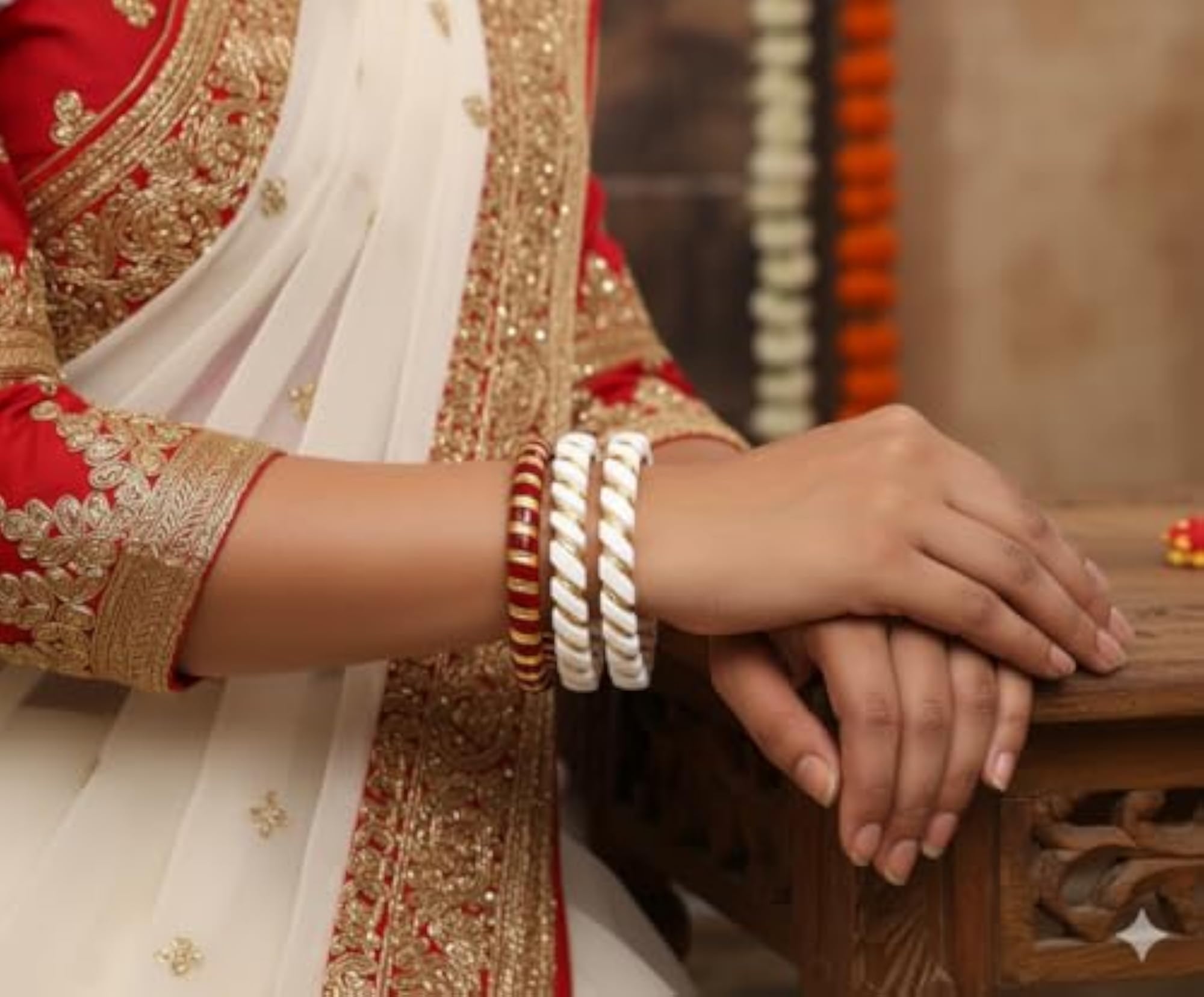 Gold Plated Shakha Pola Bengali Bangles for Women