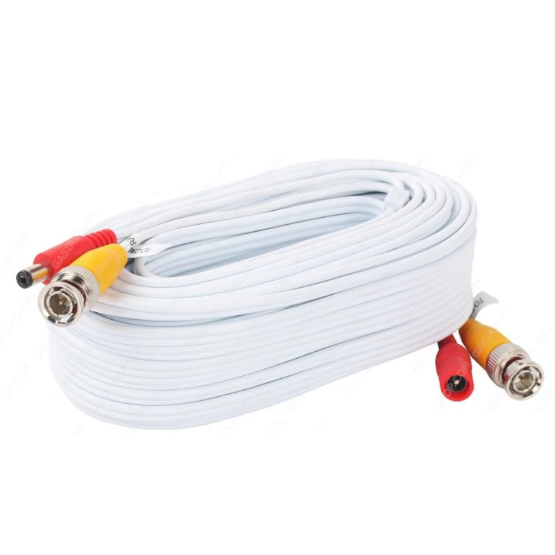 Cavo da 50 metri BNC / DC per collegare telecamere a distanza con cavetto di alimentazione DC M/F (2.1/5.5mm) e video BNC M/M.