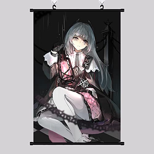 DMCMX Pintura de Desplazamiento de Arknights, Irene, Llevar una lámpara, Pintura Decorativa de Personajes, Lienzo Impermeable, Cuadros Colgantes murales, decoración del hogar, Regalos de va Cover