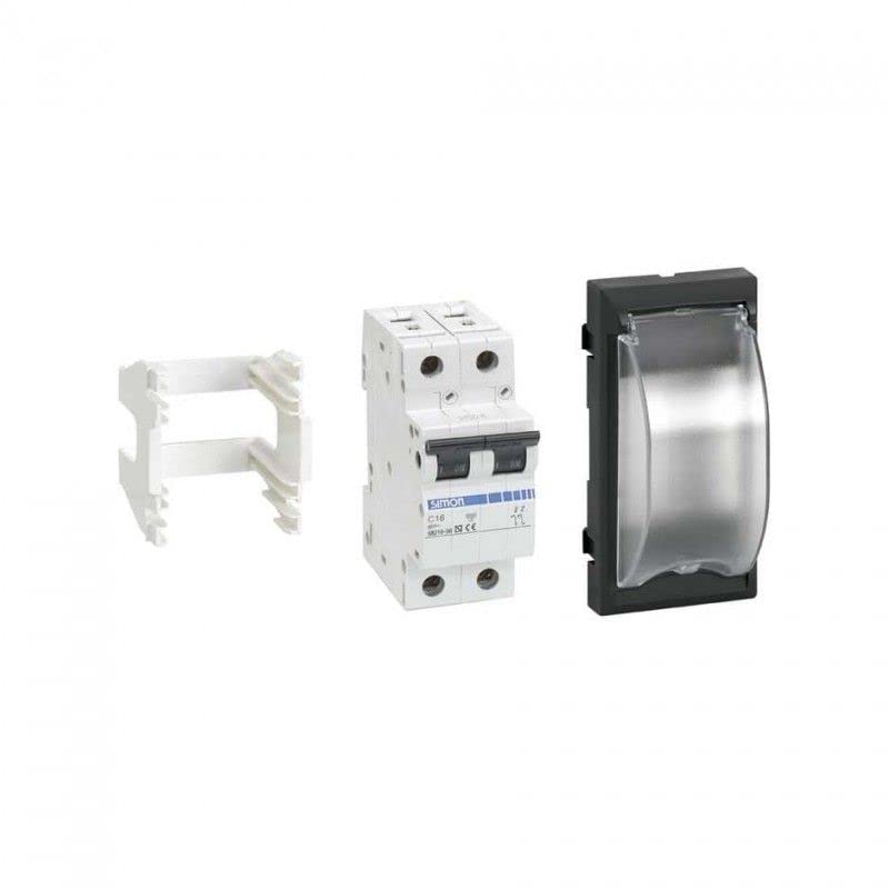 Placa con magnetotérmico 16A gris para la cocina y zona de lavandería
