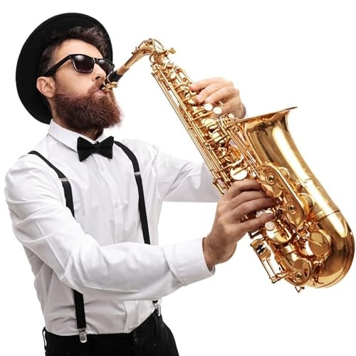 image for Yoklili Alto Sax Mouthpiece Kit - Include 2 Gold Mouthpieces 2 Plastic