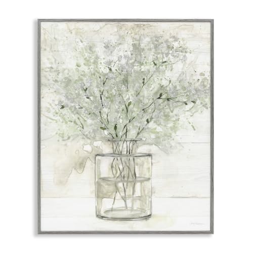 'Delicate Baby's Breath Florals'| Framed Giclee Art