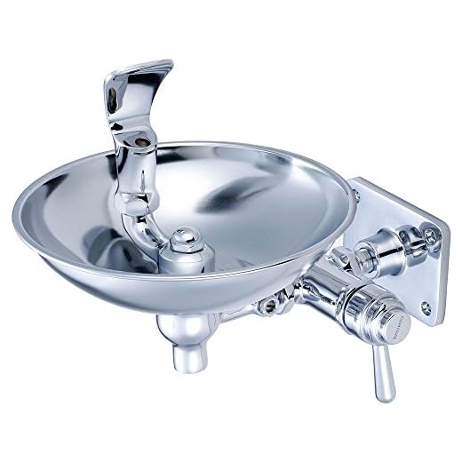 Central Brass Drinking Fountain Wall-Mount Chrome 0366-HX8WB
