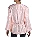 Anne Klein Women's Cropped Open Front Jacket, Cherry Blossom/Anne White, S