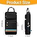 Yueidung Drumstick Bag, Drumstick Bag Holder with Handles and Detachable Shoulder Strap, Hanging Drum Sticks Bag for Drumsticks and Mallets for Drummers, Beginners in Band, Gig