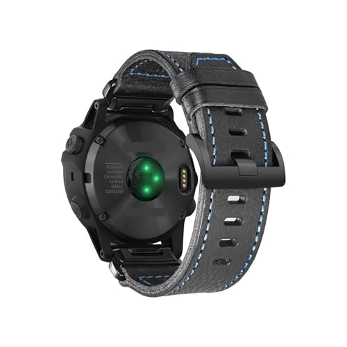 20mm 22mm 26mm�N�C�b�N�X�g���b�v�ɓK������Garmin Fenix 7 6 5/MARQ Instinct Tactix(HGA128BLK-BLU,20mm)