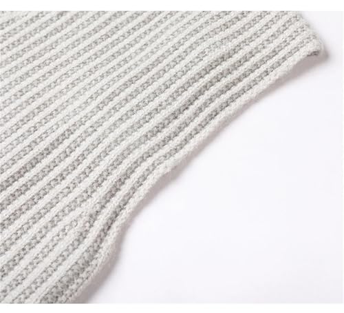 Men Solid Simple All-Match V-Neck Retro Soft Knitted Sleeveless Sweaters Sport Vest4