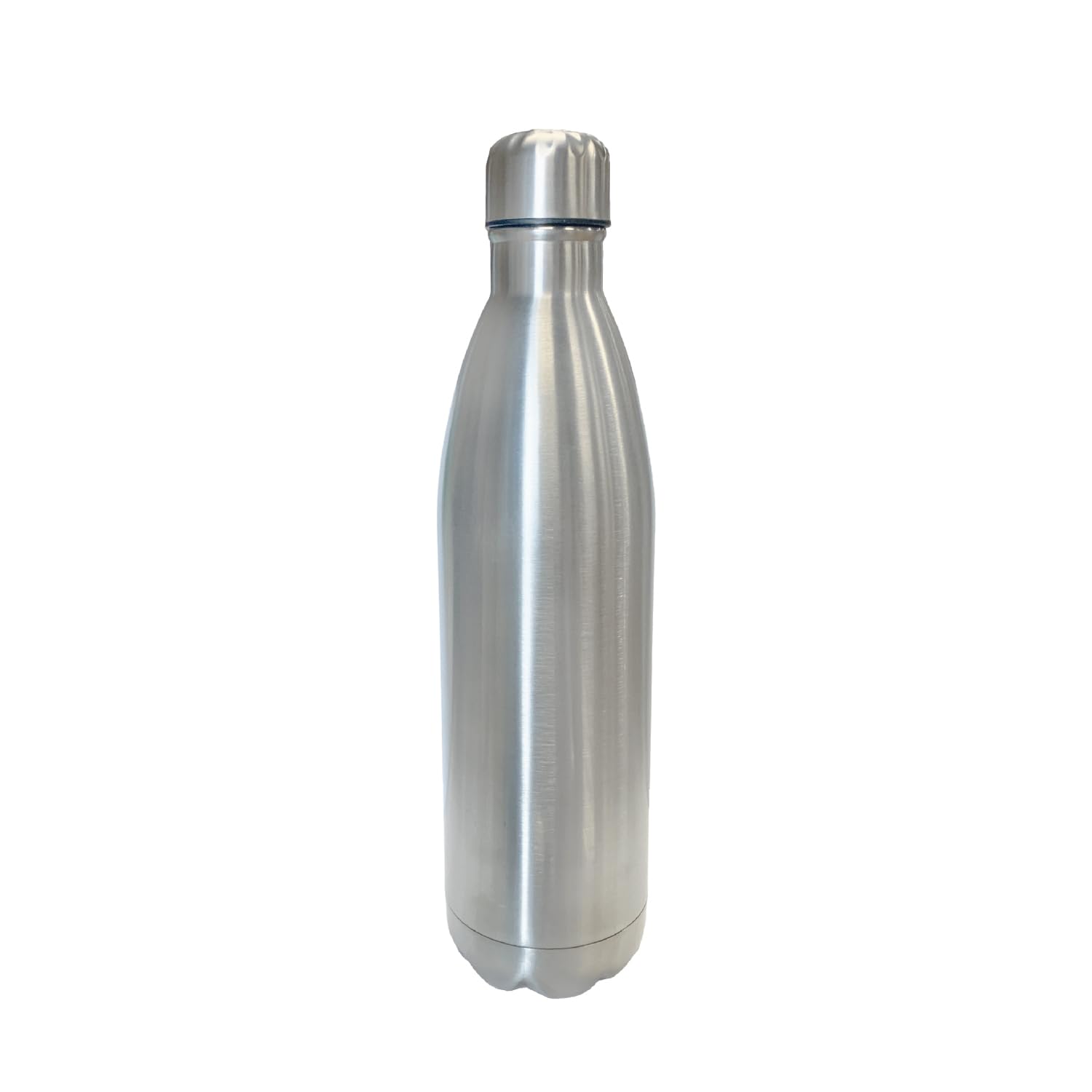 JS Gourmet Botella de agua de acero inoxidable de doble pared de 750 ml con tapa de silicona a prueba de fugas, ligera, reutilizable, botella de metal aislada, mantiene las bebidas calientes o frías