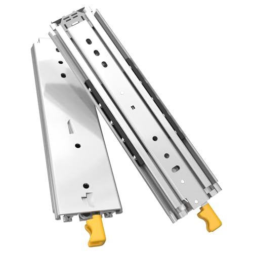 Glissières de tiroir verrouillables à extension complète capacité 226,8 kg