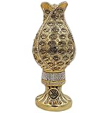 Modefa Islamic Turkish Table Decor 99 Names of Allah Tulip Egg Sculpture Figure Arabic ESMA Asma al Husna (Gold)