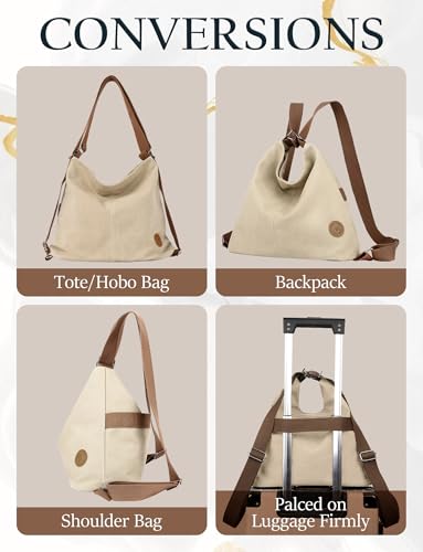 Bolso convertible 4 en 1 para mujer tipo mochila y tote miniatura 3