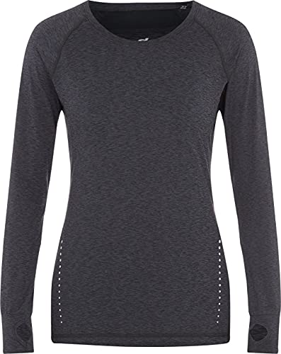 T-shirt manches longues Pro Touch Eeva running et fitness noir mélangé taille 42