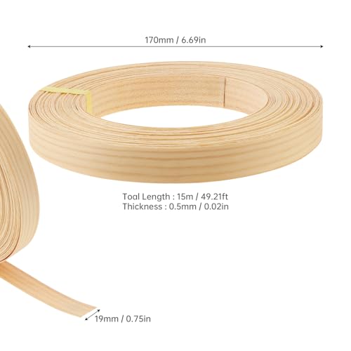 Bande de placage en bois de pin pour réparer les chants abîmés de vos placards