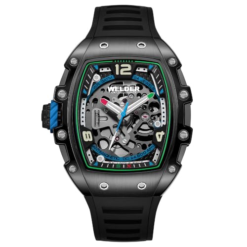 WELDER Woody WRT1001 Men's Watch, Black, Black