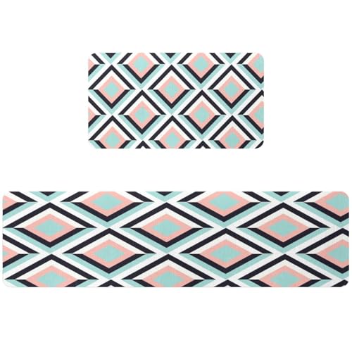 Alfombrillas de cocina VAPOKF para pasillo y cuarto de lavado pack 2 2