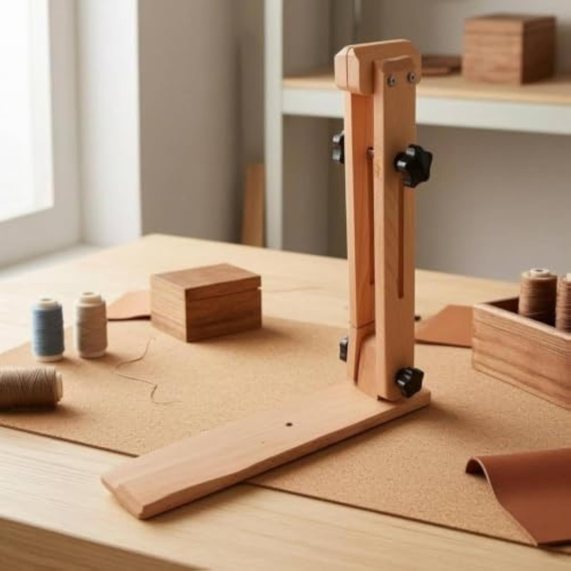 Adjustable Hand Sewing Frame for Leather Stitching