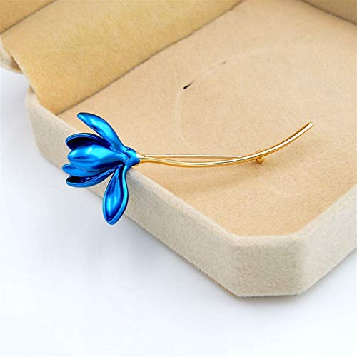 Broche fleur pour femmes en 3 couleurs au style d'automne élégant - 2