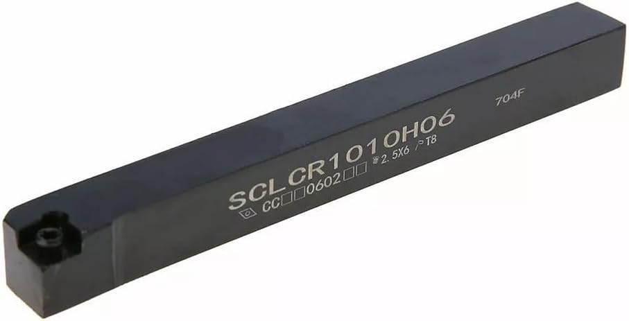 CCMT060204 10PCS Carbide Inserts And SCLCR1010H06 Lathe Tool Holder Set For CNC Turning With Wrench Indexable Insert Bits For Steel Stainless Machining Parts Manufacturing