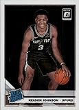 2019-20 Donruss Optic #186 Keldon Johnson RC Rookie San Antonio Spurs NBA Basketball Trading Card