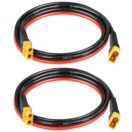 Rallonge XT60 10 AWG pour éviter la surchauffe de batterie de station d'énergie portable