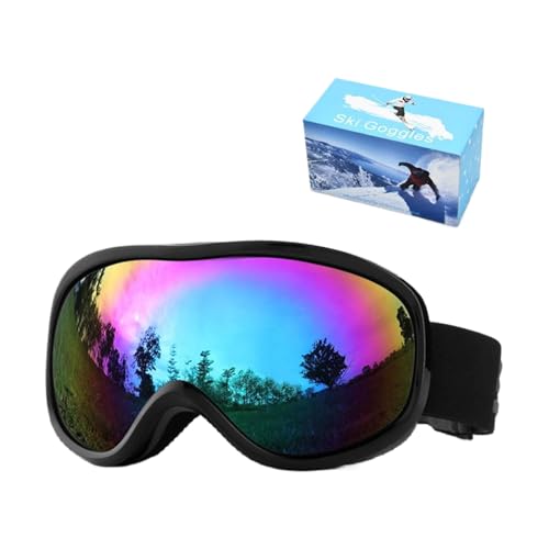 Lunettes de ski lunettes d'extérieur montagne femmes anti-buée adaptées à la plupart des visages