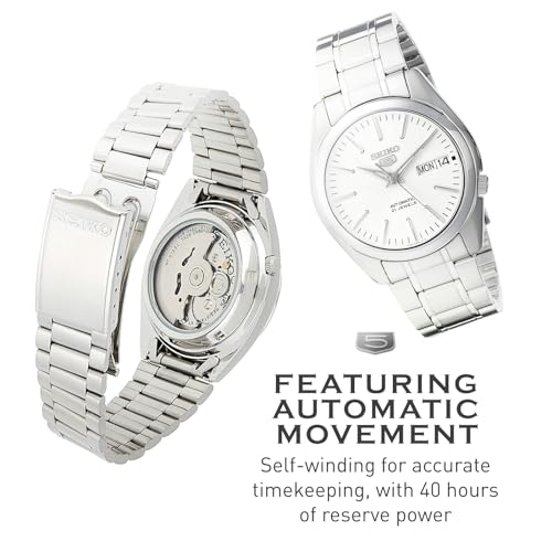 Image of SEIKO Automatic Watch for Men 5-7S Collection - with Day /Date Calendar, Luminous Hands, Stainless Steel Case & Bracelet