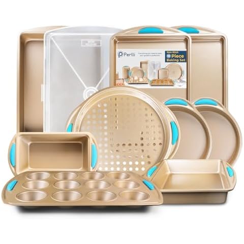 Perlli Baking Pan 10 Piece Set Cover