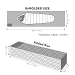Ultralight Foam Backpacking Sleeping Pad Foldable Camping Mat - Image 2