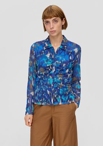 s.Oliver Damen T-Shirt Langarm Blue 34 – Ansicht 5